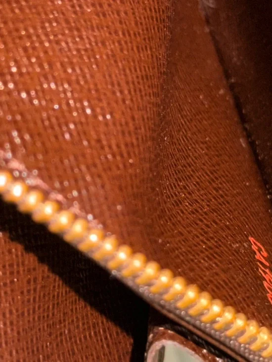 Louis Vuitton Brown Damier Ebene Crossbody with Gold Chain - Picture 5 of 5